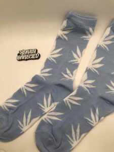 Grey Marijuana socks