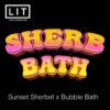 Sherb Bath (Sunset Sherbet x Bubble Bath) $100/60