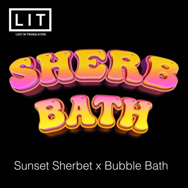 Sherb Bath (Sunset Sherbet x Bubble Bath) $100/60